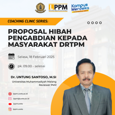 Tingkatkan Mutu Pengabdian kepada Masyarakat, LPPM UWKS Selenggarakan Coaching Clinic Proposal Penmas DRTPM 2025